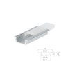 Perfil de aluminio 2m traslúcido Empotrable para tiras LED hasta 18mm SILVER