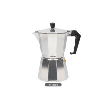 Cafetera 6 tazas de Aluminio Apta para todo tipos de fuego Lington VÄLINE