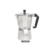 Cafetera 9 tazas de Aluminio Apta para todo tipo de fuegos Lington VÄLINE