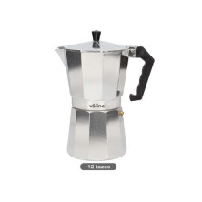 Cafetera 12 tazas de Aluminio Apta para todo tipos de fuegos Lington VÄLINE