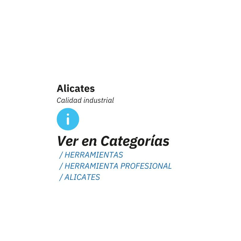 Consulte más Alicates disponibles en el catálogo DOGHER