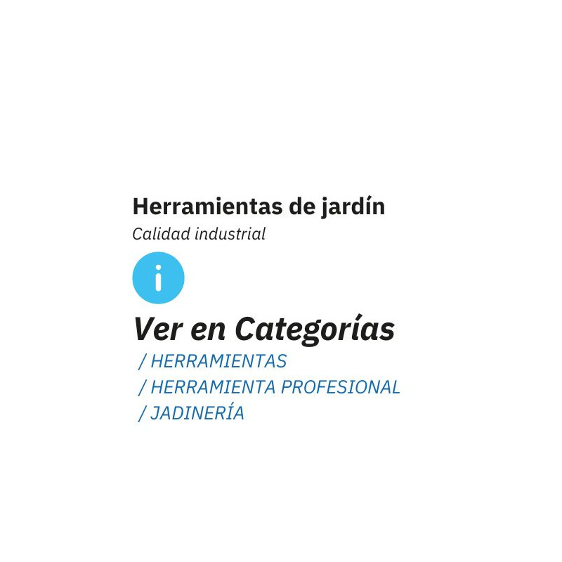 Consulte todas las herramientas de jardín, descargando el catálogo