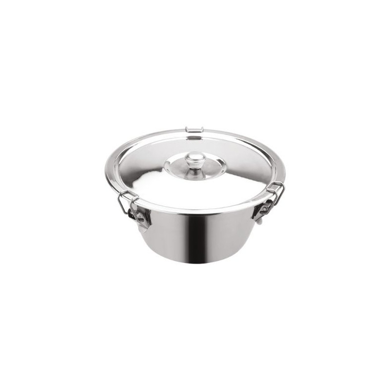 Flanera con tapa acero inox Diámetro 20cm VASSARY