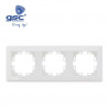 Embellecedor Serie GAMMA 3 modulos Blanco GSC C14/140