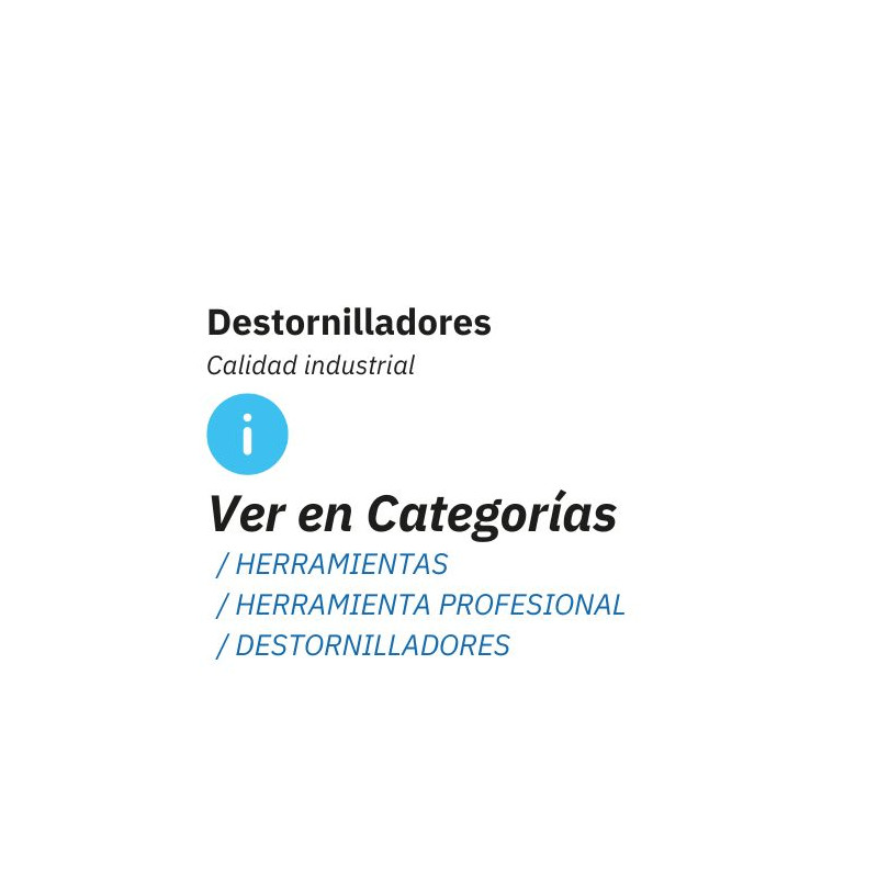 Consulte más Destornilladores disponibles en el catálogo DOGHER
