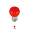 Bombilla LED esférica 1W E27 Rojo GSC