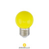 Bombilla LED esférica 1W E27 Amarillo GSC
