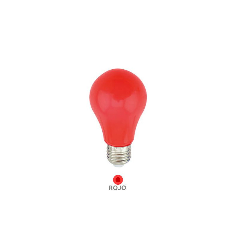 Bombilla LED estándar 1W E27 Rojo GSC