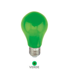 Bombilla LED estándar 1W E27 Verde GSC
