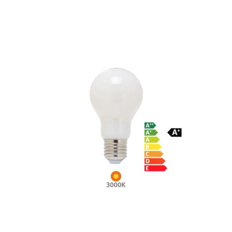 Bombilla Estándar LED E27 7,2w 3000K 1521Lm (Energy CLASE A) 220V SILVER