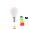 Bombilla Esférica LED E14 2,3w 4000K 485Lm (Energy CLASE A) 220V 30.000h SILVER