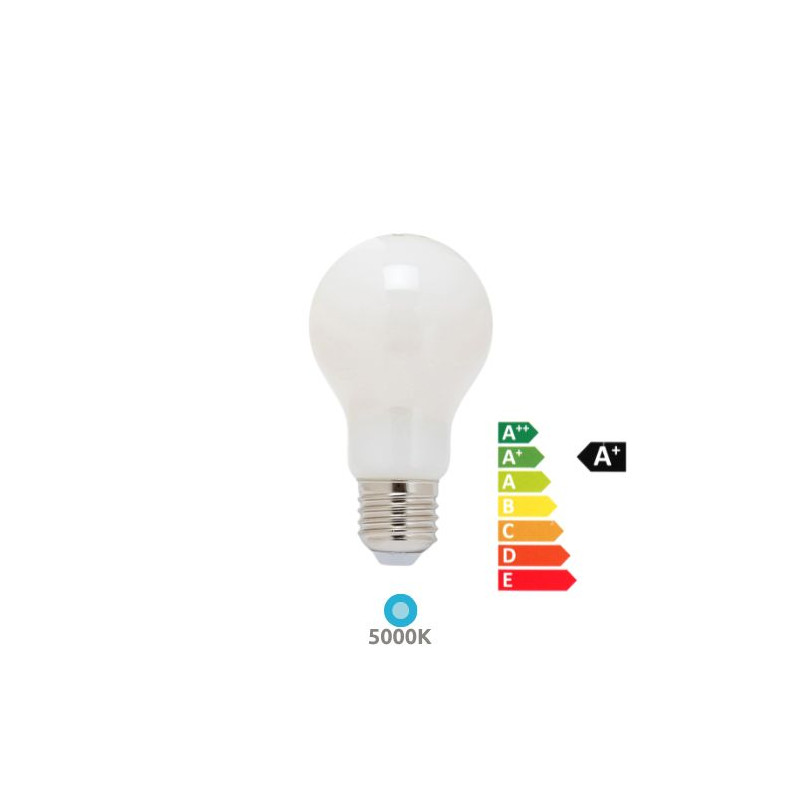 Bombilla Estándar LED E27 7,2w 6000K 1521Lm (Energy CLASE A) 220V SILVER