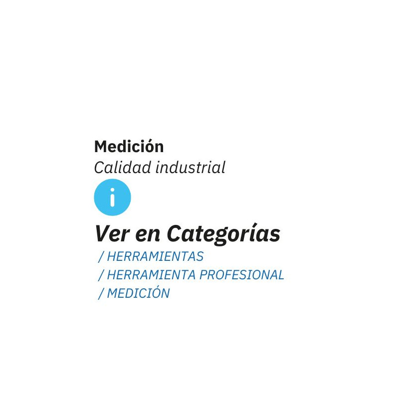 Consulte más artículos de Medición disponibles en el catálogo DOGHER
