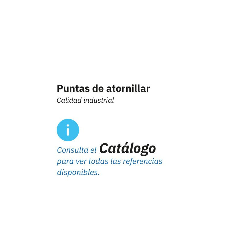Consulte más Puntas de atornillar disponibles en el catálogo DOGHER