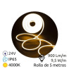 Tira LED 5m 24V 9,5w/m 4000K 800Lm Ancho 13mm IP65 NEON SILVER C1