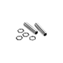 Pack 2 varilla hueca roscada 40mm con 4 tuercas para portalámparas FAMATEL