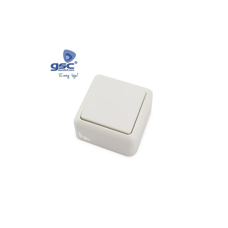 Mecanismo superficie Serie LG ALPHA Conmutador 10A-220V Blanco GSC C10/200