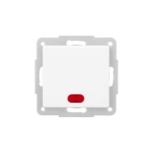 Mecanismo de empotrar Serie GAMMA Conmutador luminoso 10A-220V Blanco GSC