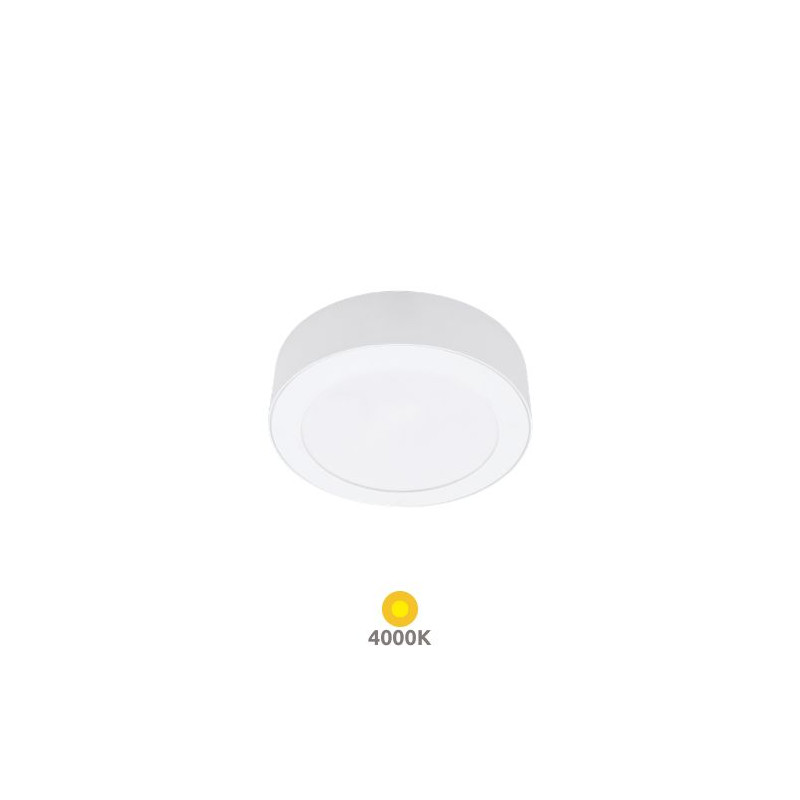 Downlight LED SUPERFICIE 6w 4000K marco Blanco 120x28mm Bogur GSC