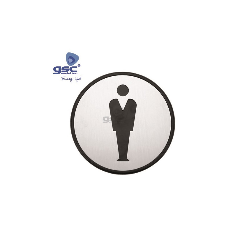 Simbolo baño adhesivos hombre Diámetro 97mm GSC C15/150