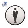 Simbolo baño adhesivos hombre Diámetro 97mm GSC C15/150