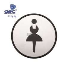 Simbolo baño adhesivos mujer Diámetro 97mm GSC C15/150