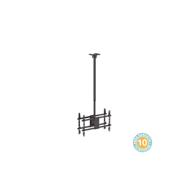 Soporte para 2 TV de 43 a 86 pulgadas de techo giratorio con inclinación y oscilación HOLMIOS