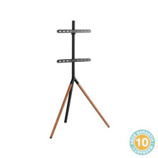 Soporte para TV de 45 a 65 pulgadas de pie fijo Negro / Madera HOLMIOS