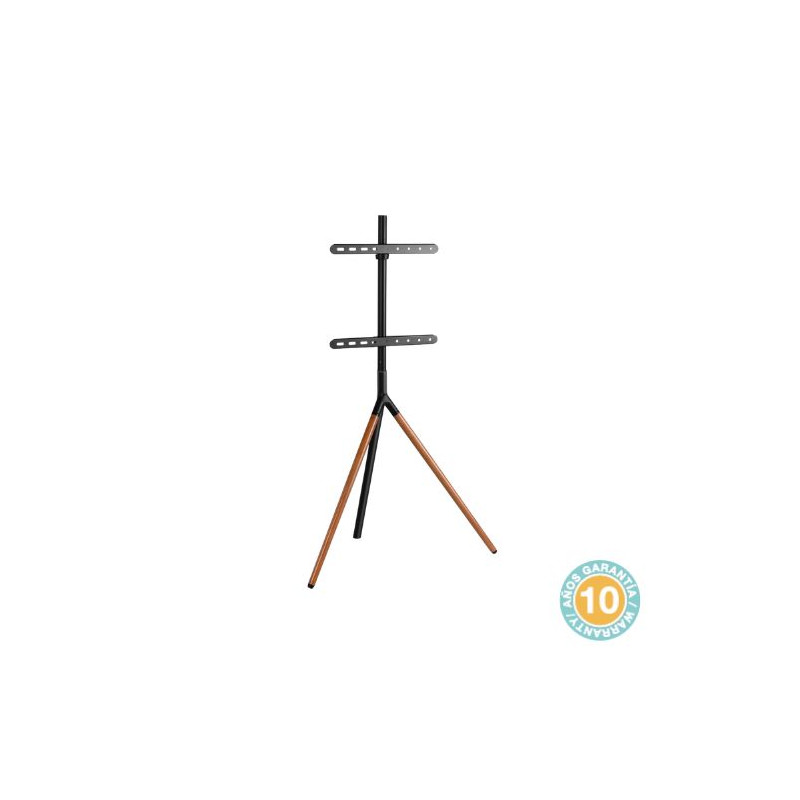 Soporte para TV de 45 a 65 pulgadas de pie fijo Negro / Madera HOLMIOS