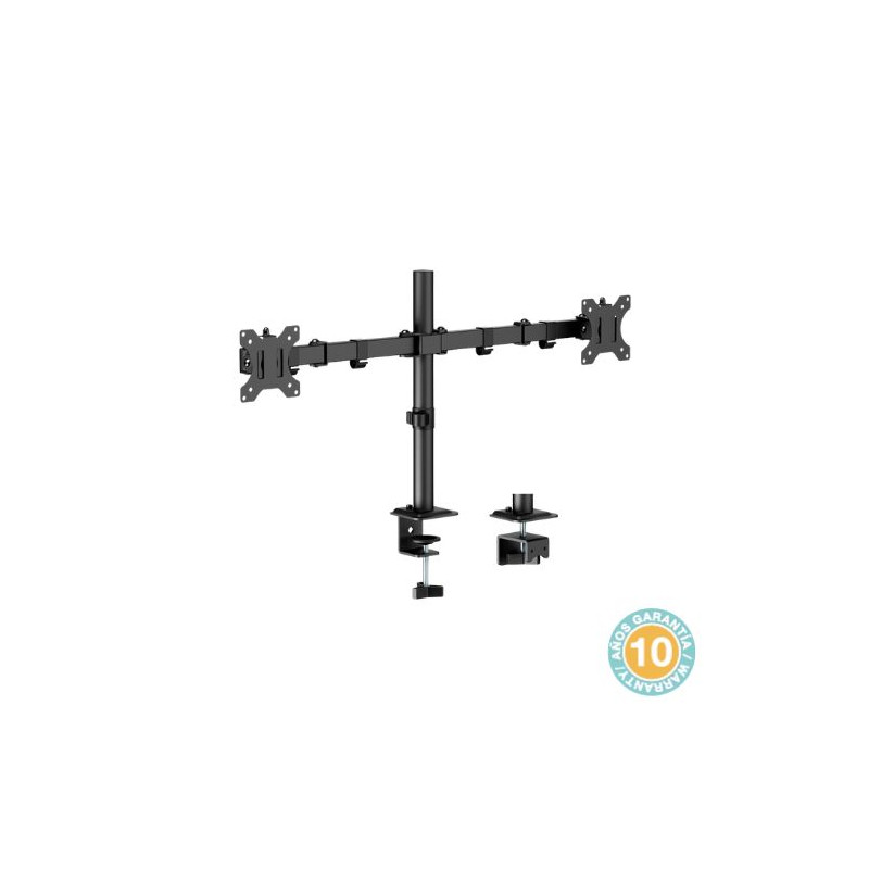 Soporte para TV/Monitor de 17 a 27 pulgadas con doble brazo con inclinación y oscilación HOLMIOS