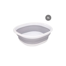 Barreño plegable 5L Polipropileno Gris / Blanco DOVELIS