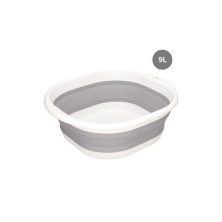 Barreño plegable 9L Polipropileno Gris / Blanco DOVELIS