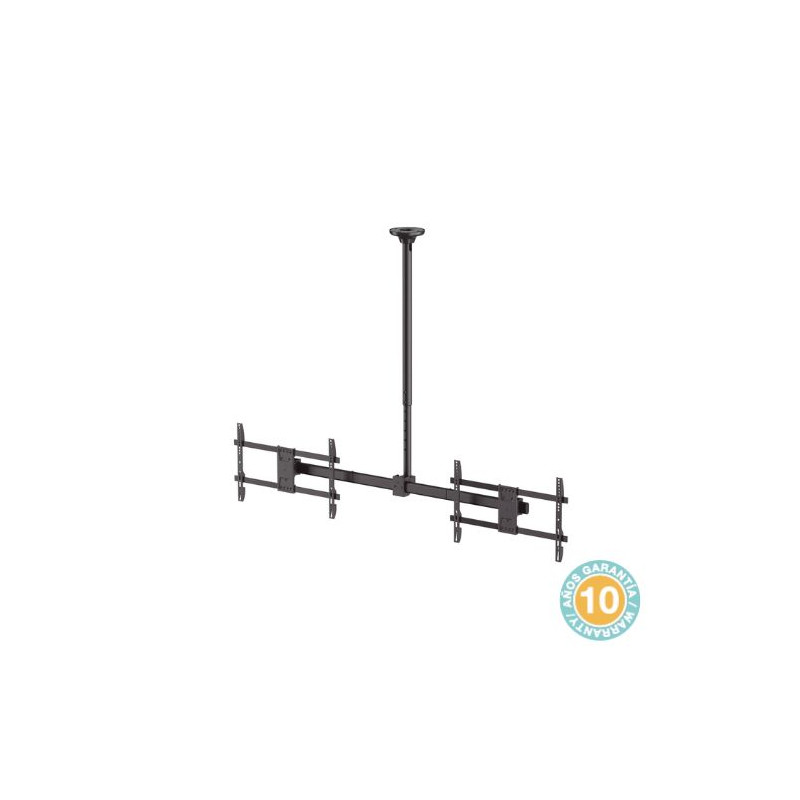 Soporte para 2 TV de 34 a 60 pulgadas de techo giratorio doble brazo(inclinación/oscilación) HOLMIOS