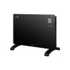Radiador convector de cristal inteligente 1500w Negro Zanthus NIAROS