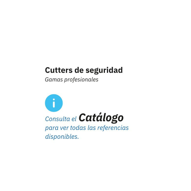 Consulta toda la gama de Cutter de seguidad disponibles descargado el catálogo DIFAC