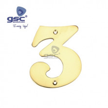 Numero puerta 3 Acero Inoxidable GSC C50/500