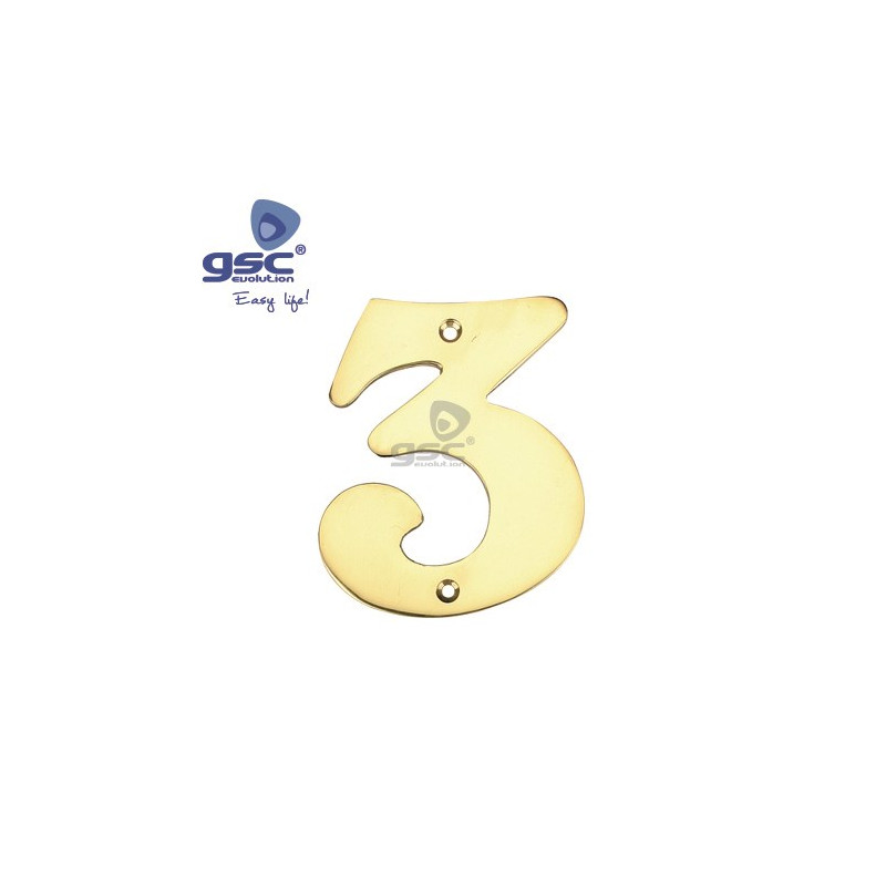 Numero puerta 3 Acero Inoxidable GSC C50/500