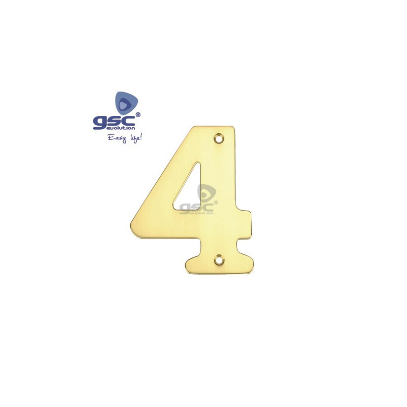 Numero puerta 4 Acero Inoxidable GSC C50/500