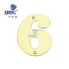 Numero puerta 6 Acero Inoxidable GSC C50/500
