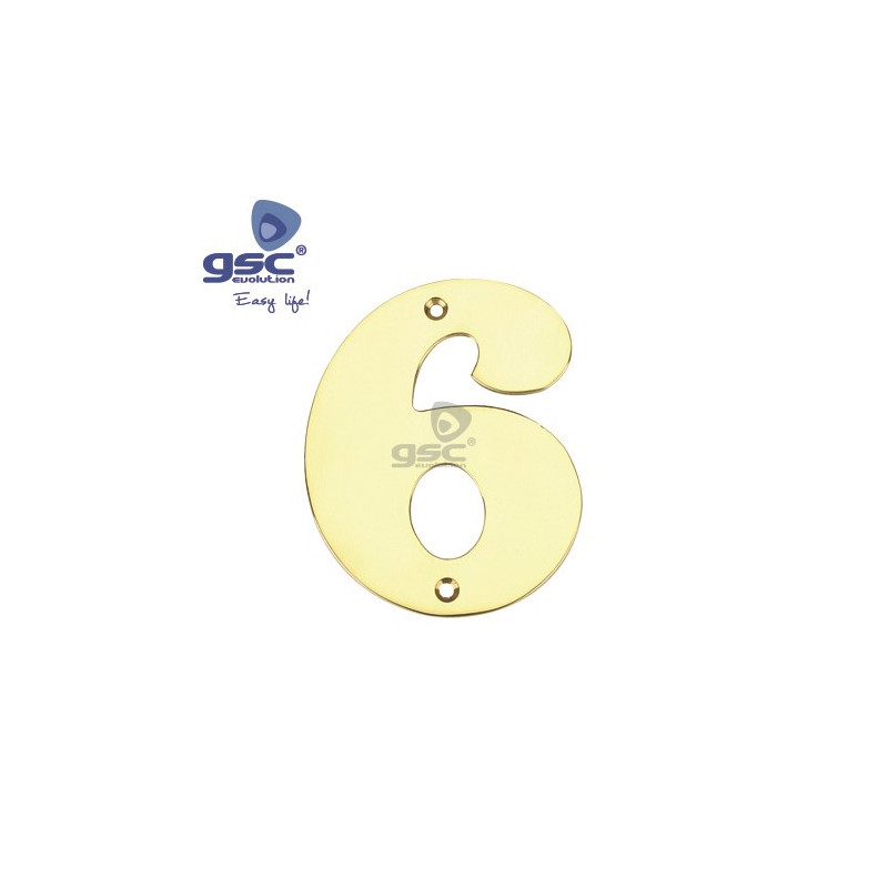 Numero puerta 6 Acero Inoxidable GSC C50/500