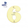 Numero puerta 6 Acero Inoxidable GSC C50/500