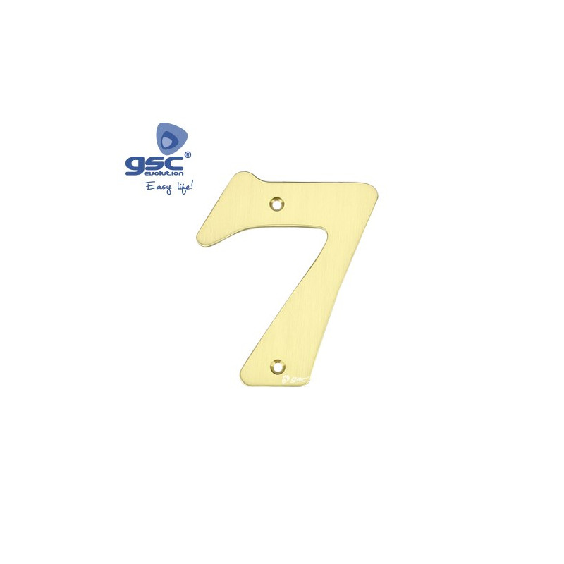Numero puerta 7 Acero Inoxidable GSC C50/500
