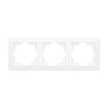 Embellecedor Serie IOTA 3 módulos Blanco Policarbonato GSC