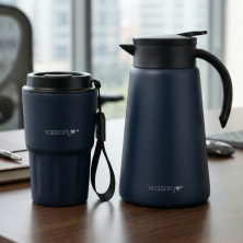 Regalo de bienvenida Taza + Jarra térmica VASSARY