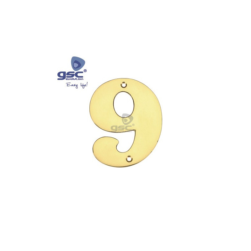 Numero puerta 9 Acero Inoxidable GSC C50/500