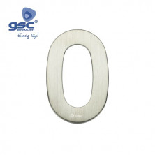 Numero puerta 0 acero inoxidable con adhesivos GSC C50/500