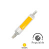 Bombilla Lineal LED R7s REGULABLE 78mm 4,2w 4000K 470Lm Diámetro 16mm 220V SILVER