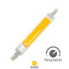 Bombilla Lineal LED R7s REGULABLE 118mm 7,6w 4000K 850Lm Diámetro 16mm 220V SILVER