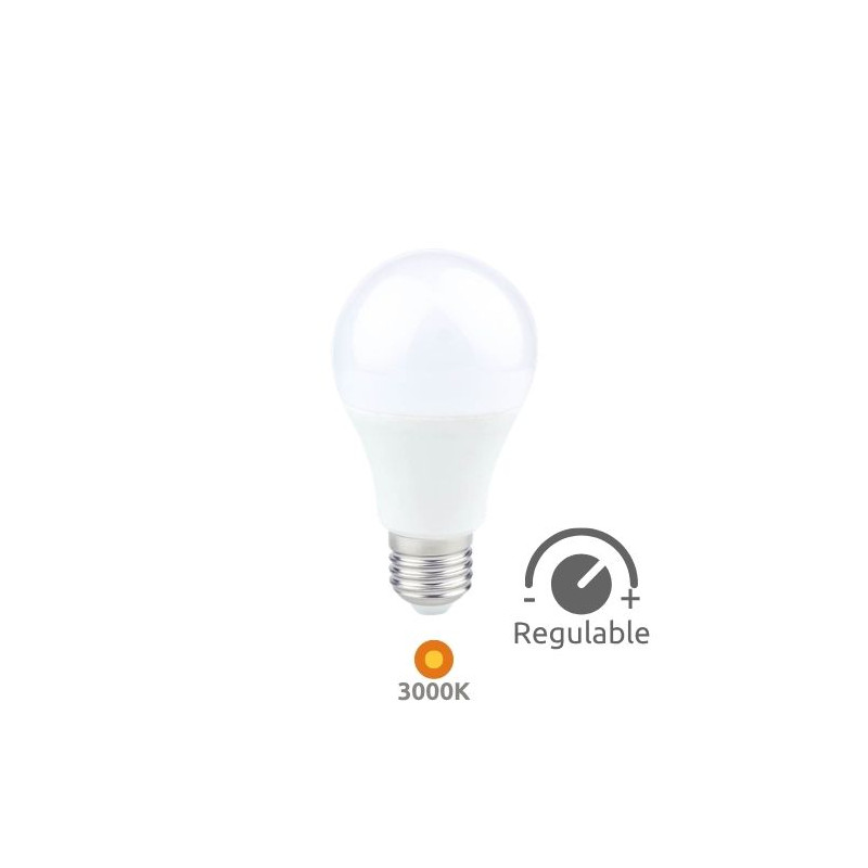 Bombilla Estándar LED E27 REGULABLE 11w 3000K 1200Lm 220V GSC C10/100