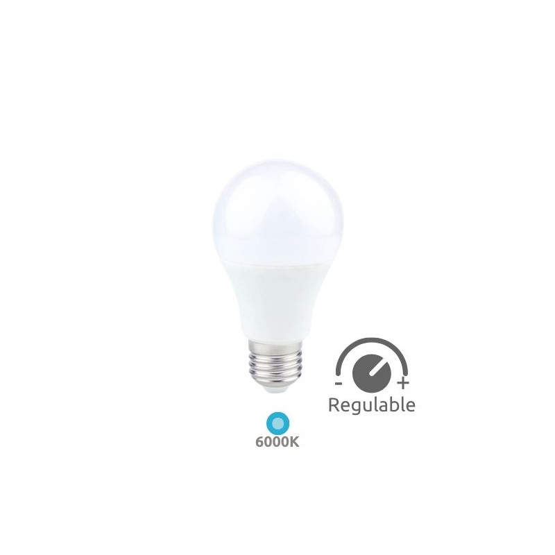 Bombilla Estándar LED E27 REGULABLE 11w 6000K 1200Lm 220V GSC C10/100